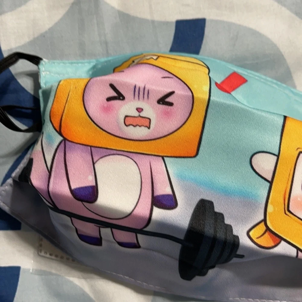 New Boxy cartoon face mask